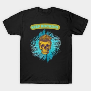 Keep rocking mustard yellow skull T-Shirt